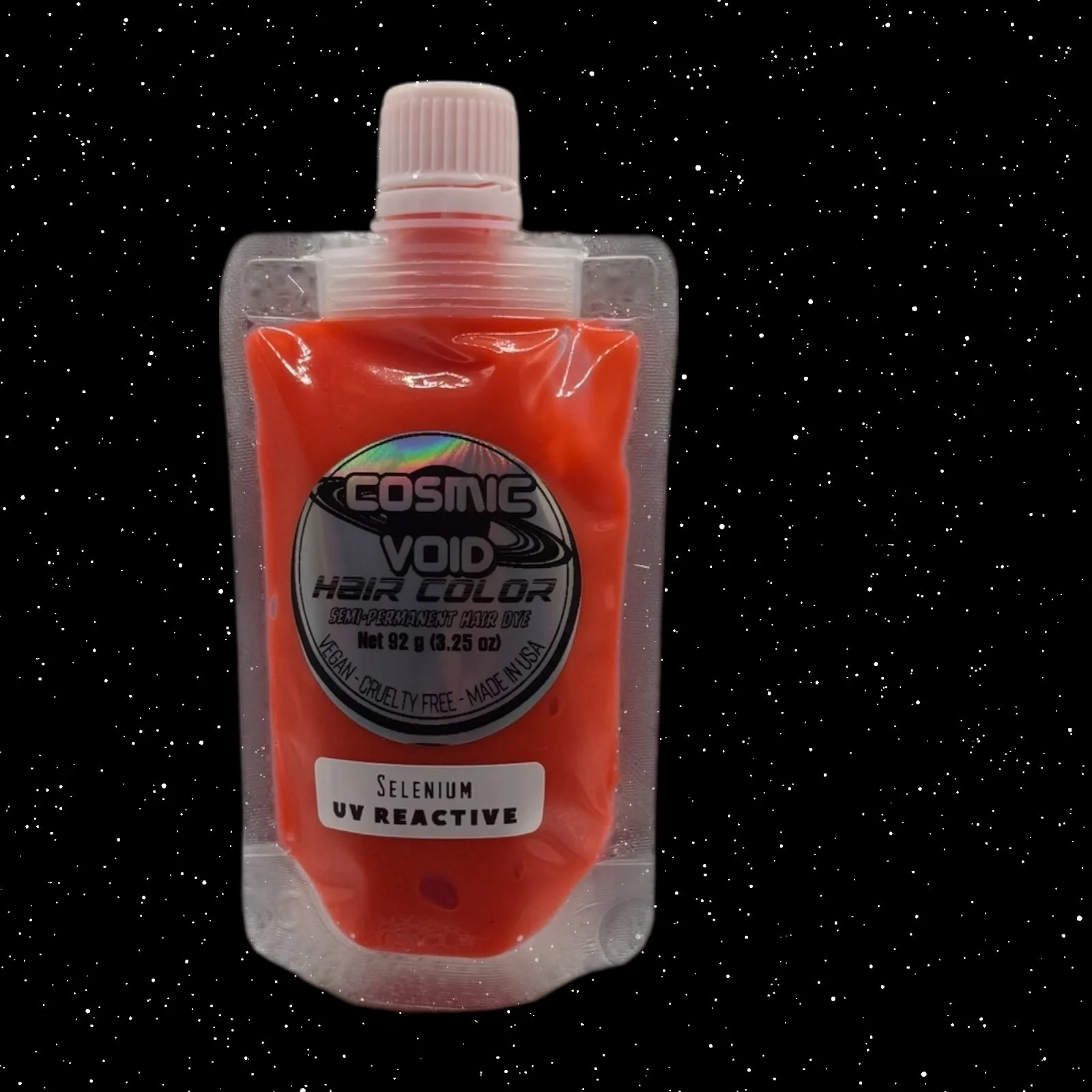 RADON - UV REACTIVE Red Semi Permanent Hair Dye — Cosmic Void